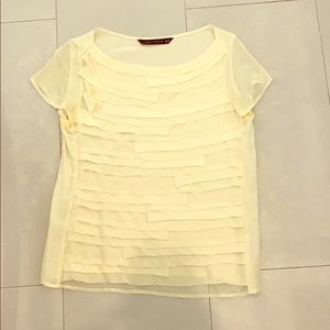 Cream colored blouse by Zara